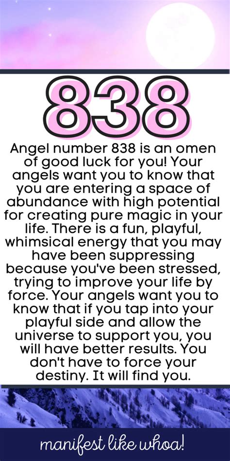 838 Angel Number Meaning